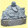 Stone carving large granite buddha statue for decoration